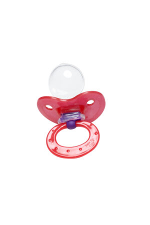 Bold and Sparkly: Adult Red Glitter Pacifier AWW SO CUTE